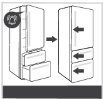 HISENSE RM469N4AFE - Alarme signalant qu'une porte est ouverte - 1