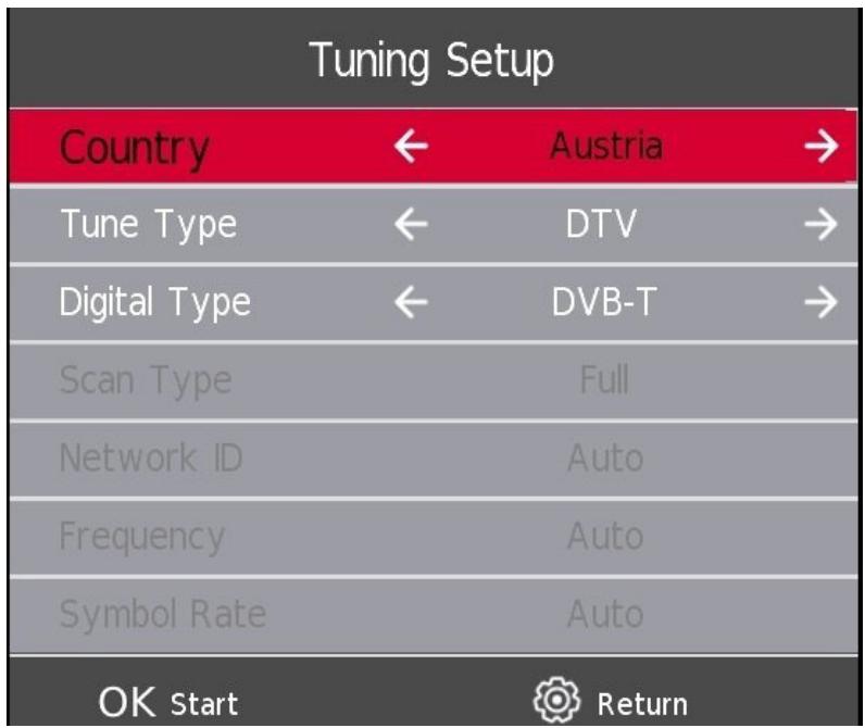 THOMSON 32HD2S13W - Réglage de l'accord DTV - 1