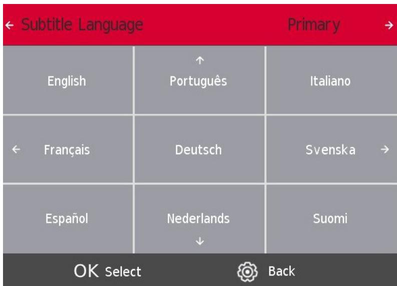 THOMSON 32HD2S13W - Langue des sous-titres - 1