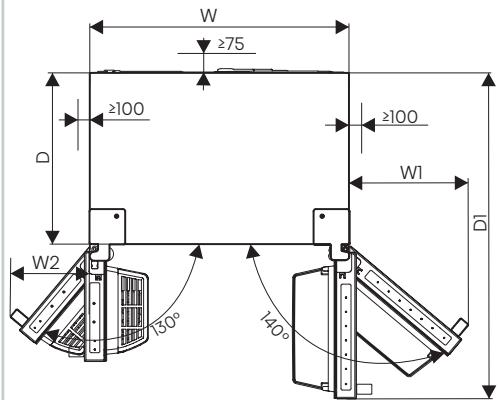 HISENSE RS694N4BCE - Ventilation de l'appareil - 2