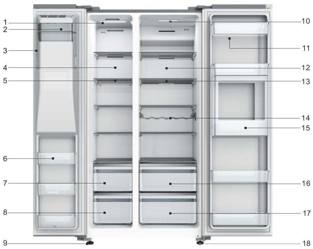 HISENSE RS694N4BCE - View of the appliance - 1