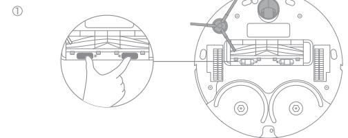 DREAME L10 PRIME - Brosse principale, brosse latérale et roue universelle - 2