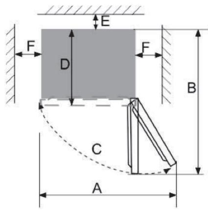 VALBERG CNF 255 E S180C - Dimensions en mm : - 2