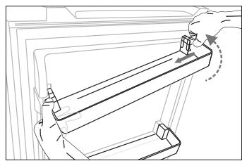 VALBERG CNF 255 E S180C - Refrigerator bottle-holder door shelves: - 1