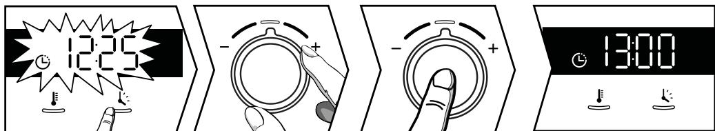 VEDETTE VOP2211B - Modification de l'heure de fin de cuisson - 1