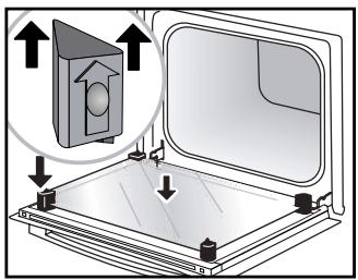 VEDETTE VOP2211B - - Remontage des vitres de la porte - 1