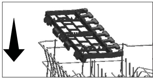 BEKO BDFN26420WA 14S43 E - Grille de service multifonction du panier supérieur - 3