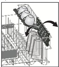 BEKO BDFN26420WA 14S43 E - Support à hauteur ajustable du panier supérieur - 1