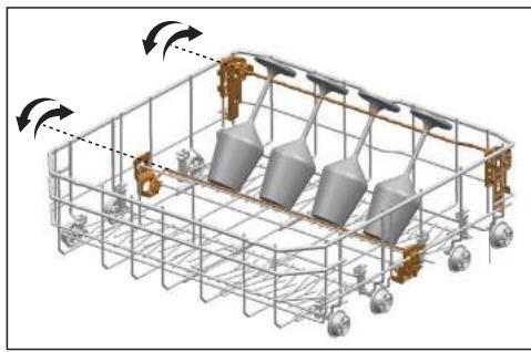 BEKO BDFN26420WA 14S43 E - Support Verres à pied rétractable - 1