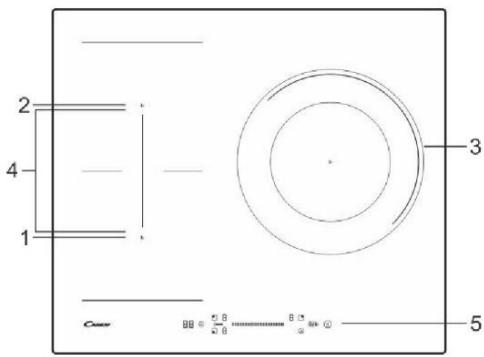 CANDY CTP634SCBB - Vue dessus - 1