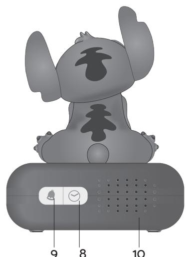 LEXIBOOK Stitch 3D RL800D - Réveil Veilleuse avec Sons - 3