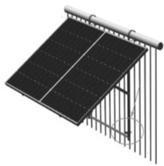 SIRIUS 820 Plug&Play 820w - STAP 1 TER: Structuurmontage: Installatie op de balkonleuning - 6