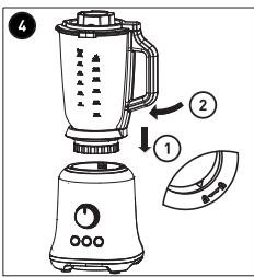 COSYLIFE CL-BL1015SM - Uso de la jarra de la batidora - 5