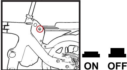 YEEP.ME e-sixteen - BOTON INTERRUPTOR DE LA BATERIA : - 1