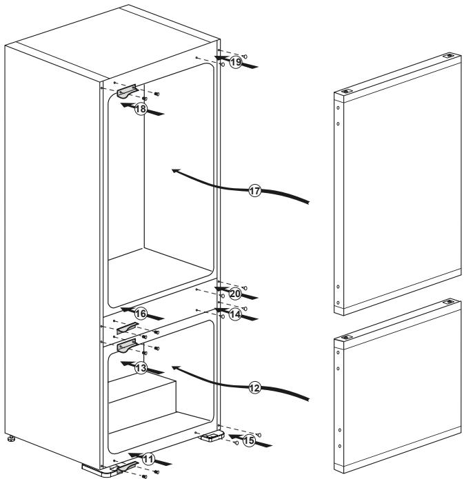 BEKO BCNA275E4SN - Byte av dorrar - 2