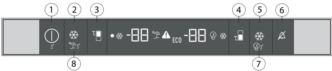 BEKO BCNA275E4SN - Indikatorpanel - 1