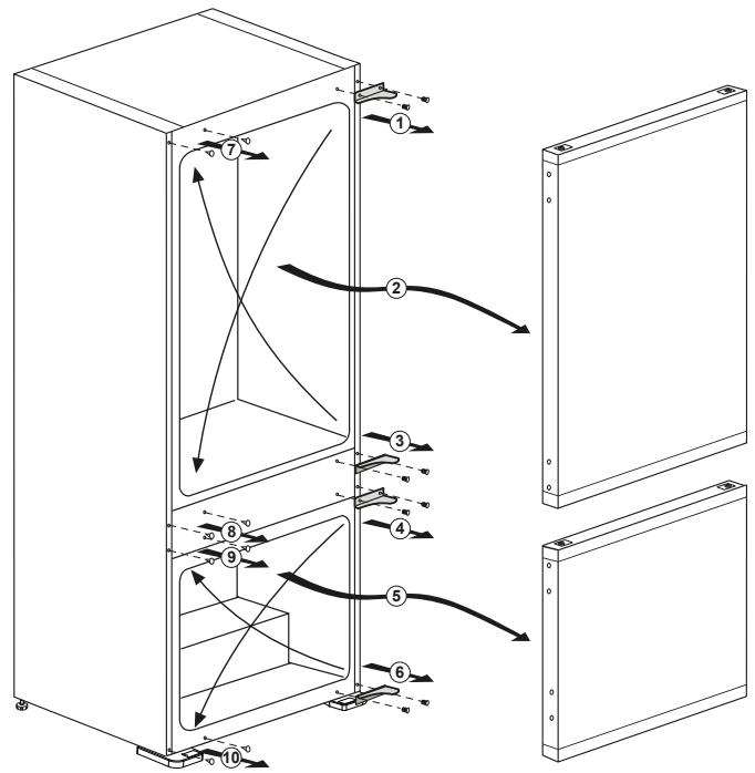 BEKO BCNA275E4SN - Réversibilité des portes - 1
