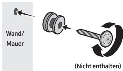 SAMSUNG HW-Q600C - Richten Sie die Mittellinie der Montagehilfe für die Wandhalterung auf die Mitte des Fernsehers aus (wenn Sie die Soundbar unter dem Fernseher montieren) und befestigen Sie dann die Montagehilfe für die - 3