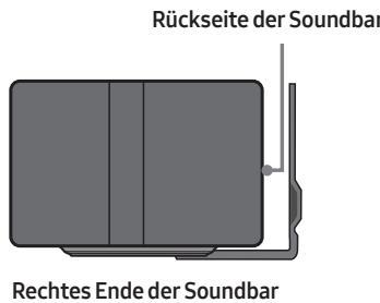 SAMSUNG HW-Q600C - Richten Sie die Mittellinie der Montagehilfe für die Wandhalterung auf die Mitte des Fernsehers aus (wenn Sie die Soundbar unter dem Fernseher montieren) und befestigen Sie dann die Montagehilfe für die - 5