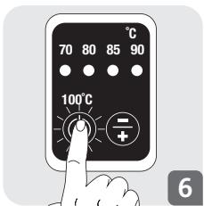70 80 85 90 100°C 6