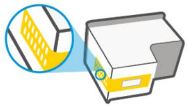 HP DeskJet 4222e - Nettoyage des contacts de la cartouche - 5