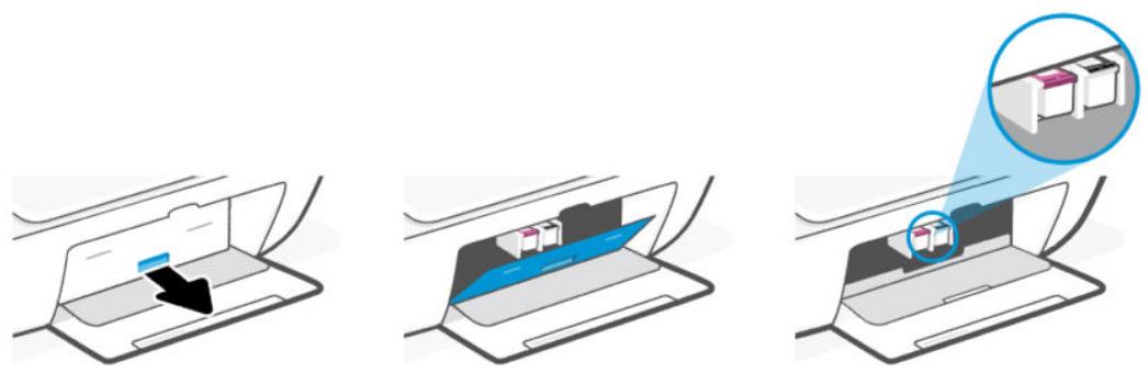 HP DeskJet 4222e - Remplacement des cartouches - 1