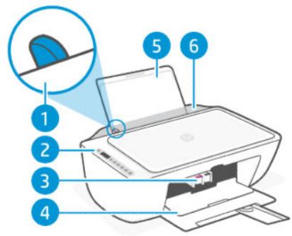 HP DeskJet 2821e - Vue avant - 1