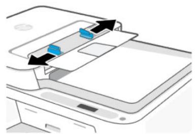 HP DeskJet 2821e - Chargement d'un original dans le chargeur de documents (certains modèles uniquement) - 4