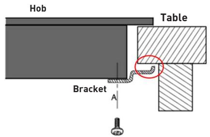 VALBERG IH 4 TB 007C - Adjusting the bracket position - 2