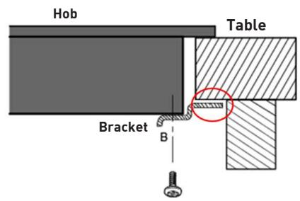VALBERG IH 4 TB 007C - Adjusting the bracket position - 3