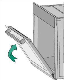 BEKO BCBIS14300MPSE - Removing the oven door - 7