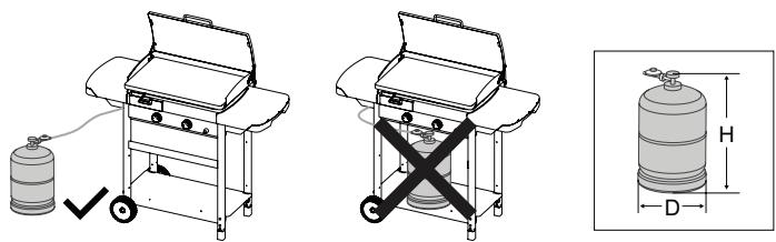 CAMPINGAZ EXB Extra-chariot + plancha - d) Gázpalack - 1
