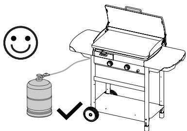 CAMPINGAZ EXB Extra-chariot + plancha - g) VOR DER INBETRIEBNAHME - 2