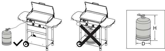 CAMPINGAZ EXB Extra-chariot + plancha - d) Butelia de gaz - 1