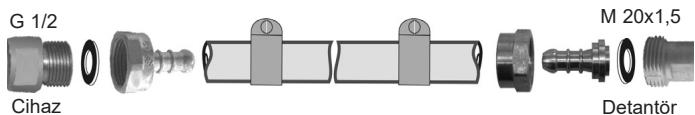 G 1/2 Cihaz M 20x1,5 Detantör