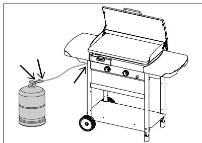 CAMPINGAZ EXB Extra-chariot + plancha - f) CHECKING FOR GAS LEAKS - 1