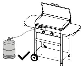 CAMPINGAZ EXB Extra-chariot + plancha - d) GAS CYLINDER - 1