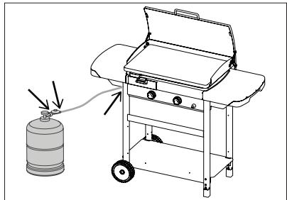 CAMPINGAZ EXB Extra-chariot + plancha - f) Test de etanseitate - 1