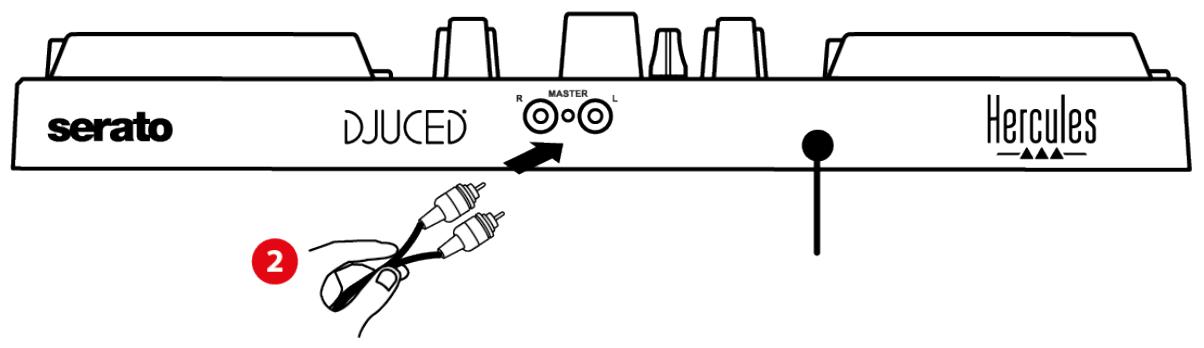 HERCULES Inpulse 200 MK2 - Hoparlörler ilen Master Çikışi (çikış 1-2) - 2
