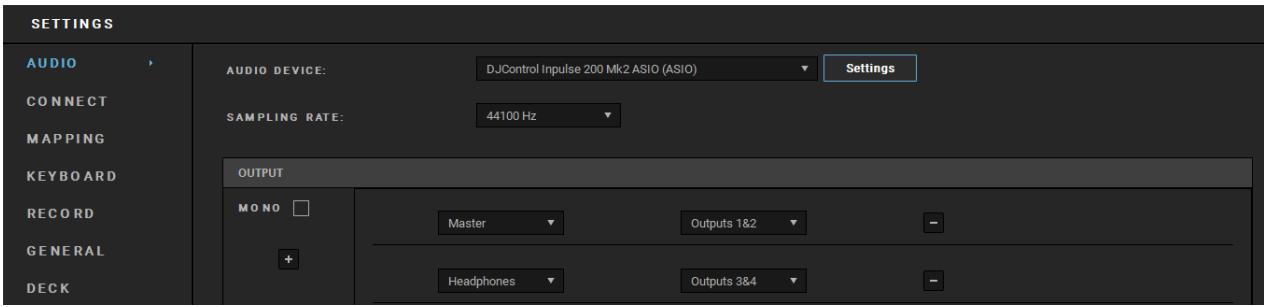 HERCULES Inpulse 200 MK2 - Panel de control de ASIO y Windows® - 2