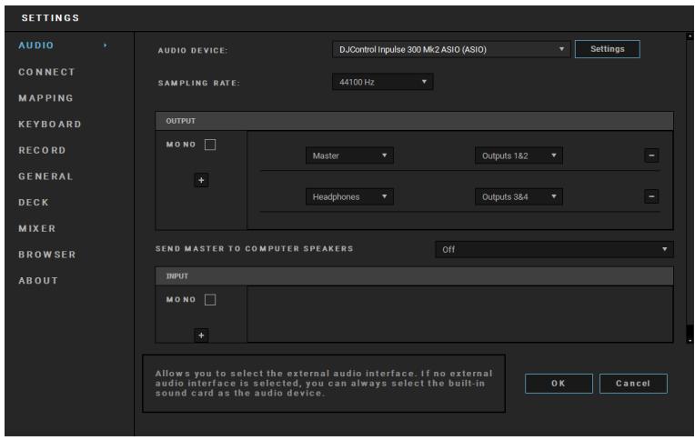HERCULES Inpulse 200 MK2 - Audio-installingen: - 1
