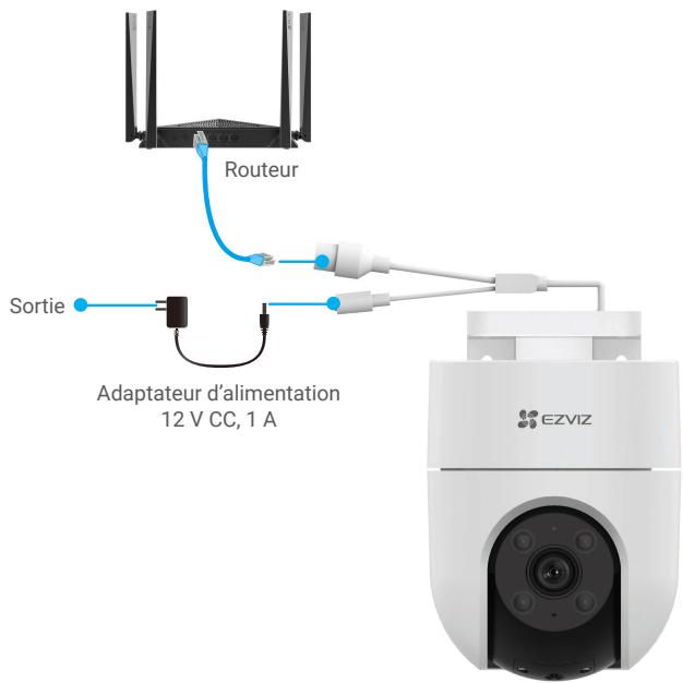 EZVIZ H8C - Option A: connexion filaire - 1