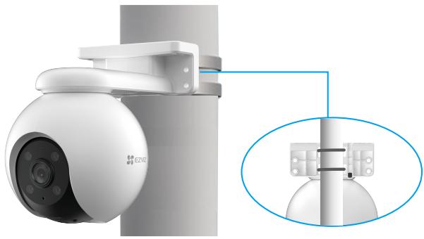 EZVIZ H8C - Montage sur poteau - 1