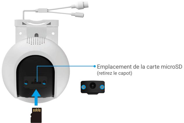 EZVIZ H8C - Installation de la carte Micro SD (en option) - 1