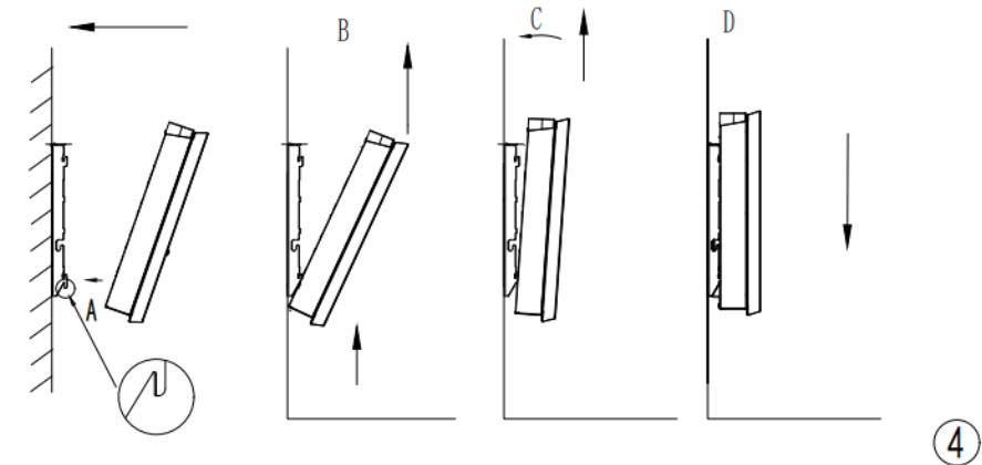 BESTHERM CONNECTE 1000 WATTS - Aufhängen des Heizgeräts an der Wand: - 4