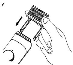 BE YOU BY-BT - Using the comb attachment - 1
