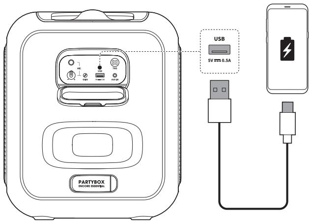 JBL Partybox Encore Essential - Charging Your Mobile Device - 1