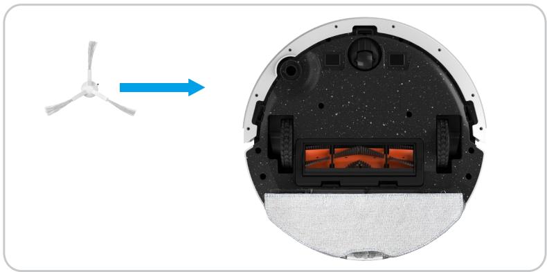 EZVIZ RE4 PLUS - Nettoyage/remplacement de la brosse latérale - 2
