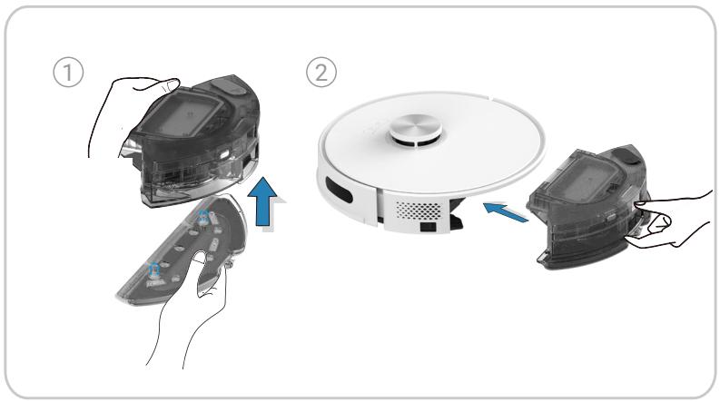 EZVIZ RE4 PLUS - Installez l'ensemble serpillière - 1