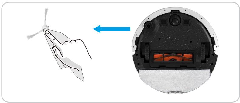 EZVIZ RE4 PLUS - Nettoyage/remplacement de la brosse latérale - 1